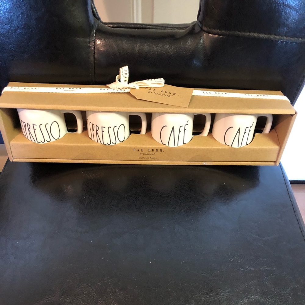 RARE Rae Dunn ESPRESSO & CAFE Mugs